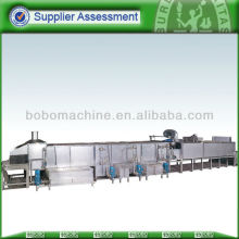 High efficiency kitchenware and utensil cleaning line